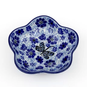 Miska kwiatek H33, 11,5 cm <br> 1443X Ważka w kwiatach
